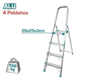 ESCALERA ALUMINIO 4 PELDAÑOS