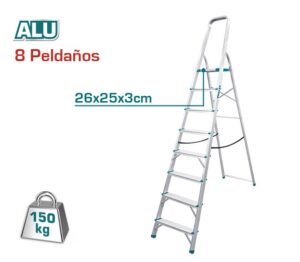 ESCALERA ALUMINIO 8 PELDAÑOS