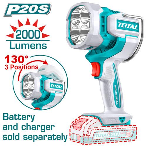LAMPARA DE TRABAJO 20V 2000 LUMENS