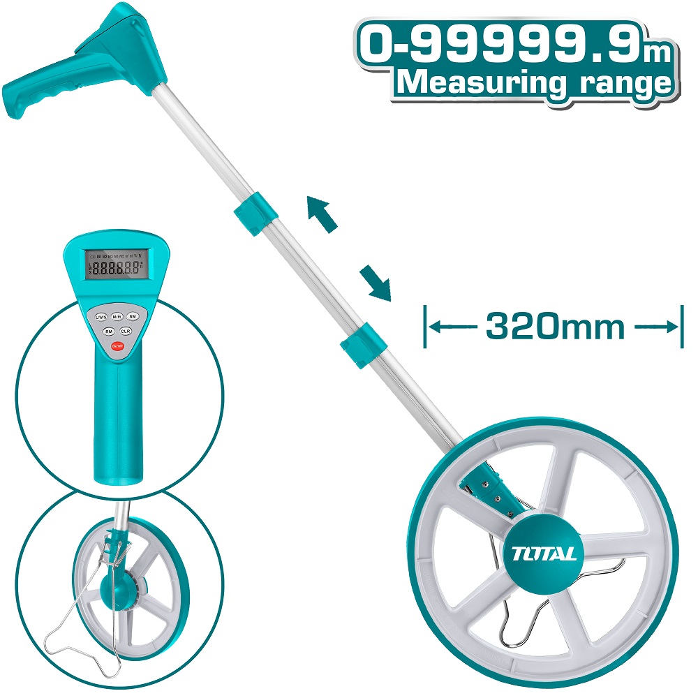 RUEDA DE MEDICION DUAL MÉTRICO Y DE PULGADA